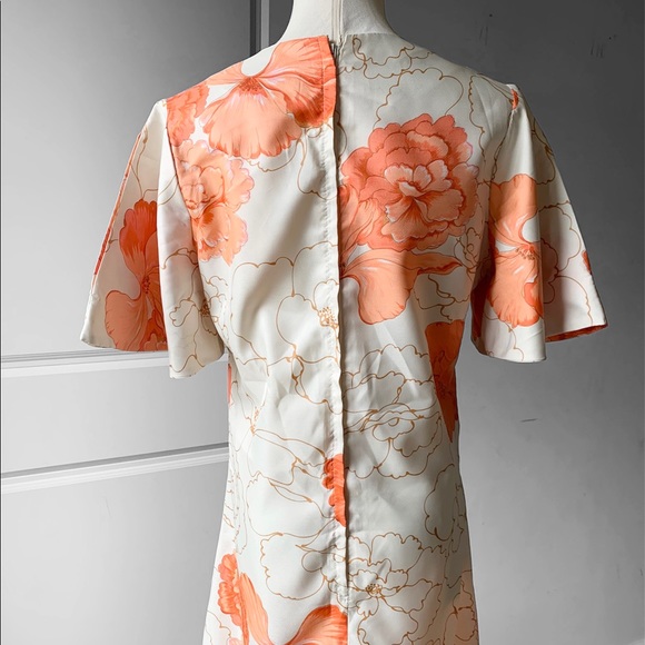 Vintage 70's IMPRESSIONS by BERLEI Carnation Floral Maxi Dress - Picture 7 of 9